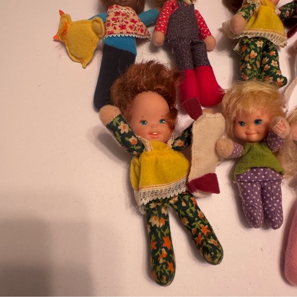 Vintage 1975 Mattel Honey Hill Bunch Dolls Lot Of 7 Hook & Loop Accessories - Picture 6 of 10